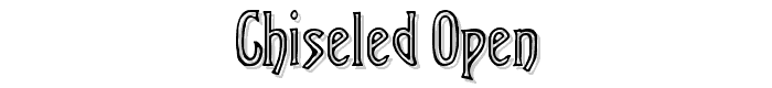 Chiseled Open font